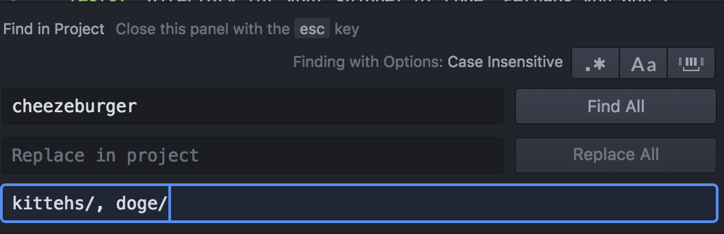 Search in multiple directories example