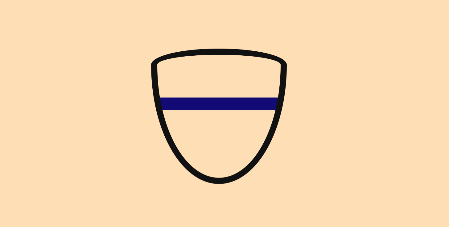 Shield with one line